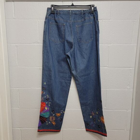 Chicos Embroidered Jeans - Picture 2 of 10